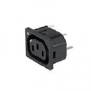 3-100-406, Модули подачи электропитания переменного тока 10A APP OUTLET 1.7mm SNAP-IN W/O LITEPIPE