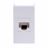 Розетка компьютерная 1-м 1мод. Viva RJ45 кат.5E экранир. бел. 45048