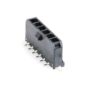 43650-0625, Проводные клеммы и зажимы 3MM SR V 6P SMT HDR AU W/SOLDER TAB