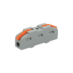 Клемма СМК 222-421 проходная 1 полюс (0,08-4 мм2), серая 07-5240