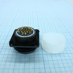 FQ24-26ZJ, Вилка блочная 26 контактов с пластиковой заглушкой