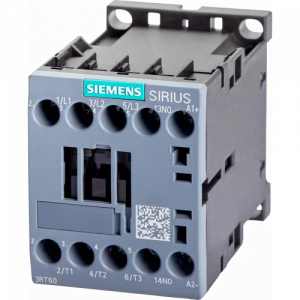 Контактор  3RT6016-1BB41, КОНТАКТОР, 4 КВТ 400 В AC-3 (9 A), S00, 1НО, УПР: 24В DС, ВИНТОВЫЕ КЛЕММЫ