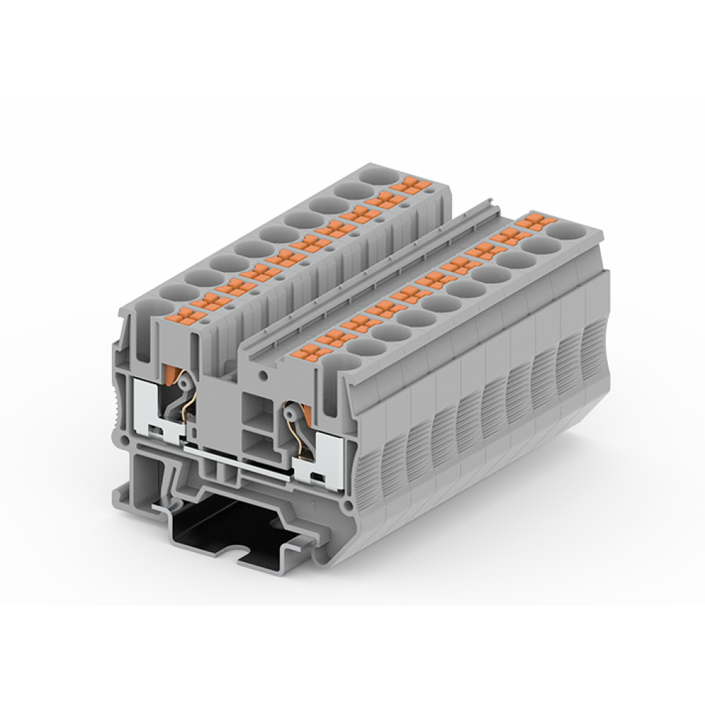Изображение товара Проходная клемма TP6-2-GY для надежного подключения