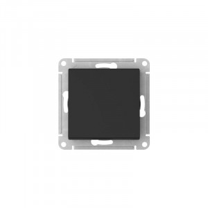 ATLASDESIGN 1-клавишный ВЫКЛЮЧАТЕЛЬ, сх.1, 10АХ, быстрозажимные клеммы, КАРБОН ATN001011S