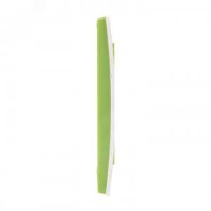 Стокгольм Рамка 2-местная белая с линией цвета зеленый PROxima EXM-G-303-20