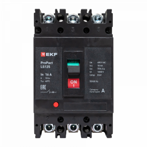 Автоматический выключатель LS125 18кА 3P 16А ProPact EKF