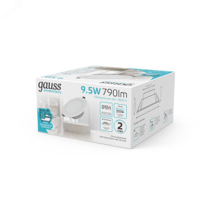 Светильник Elementary Downlight круг 9,5W 790lm 4000K 185-250V IP54 110*44 монтаж белый LED 1/40 999420209