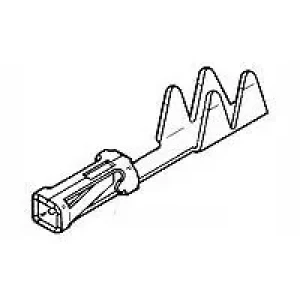 2-487406-3, Контакт-гнездо монтаж на кабель рейка