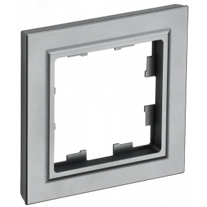 Рамка 1-м BRITE РУ-1-БрС сталь BR-M12-K46