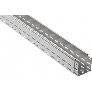 Лоток листовой перфорированный 100х100 L3000 сталь 0.7мм CLP10-100-100-3