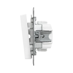 Механизм выключателя, одноклавишный, кнопочный, белый Эпика EKF UP1-SWW-13