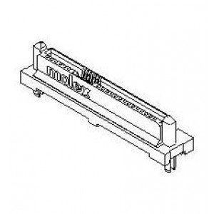 87824-0015, Соединители для ввода/вывода SAS Rec BkPlnSMT /Ca ap T&R .76AuLF 29Ckt