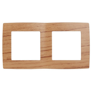 12-5002-09 Рамка на 2 поста, 2, дуб (10/100/3000) Б0014759