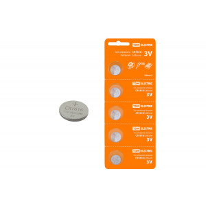 Элемент питания CR1616 Lithium 3V BP-5 SQ1702-0025