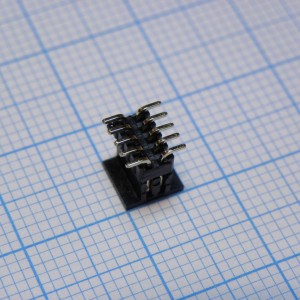 DS1031-08-2X5P8BS42SR-3A, Штыревой соединитель, 2х5 шаг 1,27мм. двухрядный