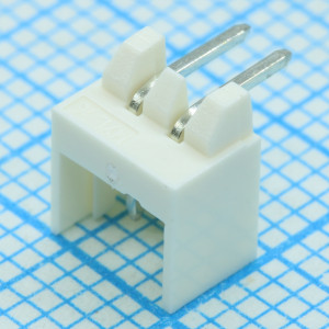 532540270, Разъем штыревой (3 стороны) 2 контакта шаг 2мм угловой сонтаж в отверстие лоток