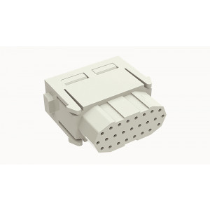 Розеточная контактная вставка DMD-025-FC, Розеточная контактная вставка, обжимная фиксация, 25 полюсов, типоразмер модульный, 50V, 4A, (обжимные контакты поставляются отдельно)