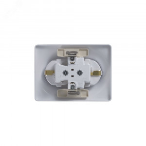 Розетка 2-м СП Glossa 16А IP20 с заземл. защ. шторки в сборе бел. SE GSL000126