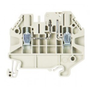 Проходная клемма WT2.5 TKM D, Проходная клемма, с габаритами WT 2,5 TKM, тип фиксации провода: винтовой, номинальное сечение: 2,5 мм кв., 20A, 500V, ширина: 5 мм, цвет: серый, тип монтажа: DIN35