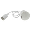 Патрон пластиковый Е27 с подвесом бел. Б0048038