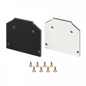 Заглушка MAG-STRETCH-CAP-25 036886, Боковая заглушка для профиля-держателя MAG-STRETCH-25. Материал Алюкобонд, цвет черно-белый. В комплекте 2 штуки, 8 шурупов. Цена за комплект.