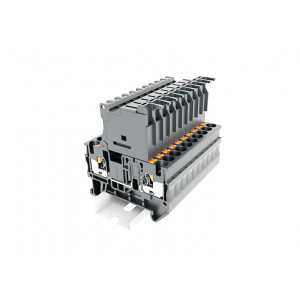 Предохранительная клемма TP4-HESI(5x20)-GY, Предохранительная клемма, тип предохранителя: 5x20, тип фиксации провода: Push-in, номинальное сечение: 4 мм кв., 6,3A, 400V, ширина: 6,2 мм, цвет: серый, тип монтажа: DIN35