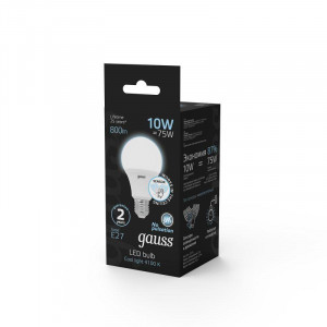 Лампа светодиодная Black 10Вт A60 грушевидная 4100К нейтр. бел. E27 800лм с датчиком движения 102502210-M