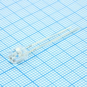 FYL-5043PGC1E, Светодиод 5мм/зеленый/522нм/3000мкд/прозрачный/100°/цилиндр