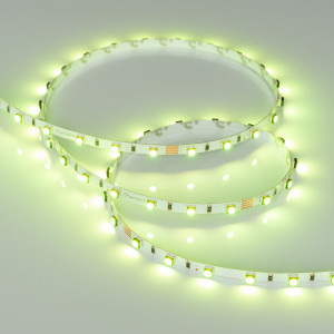 Лента MINI-F60-5mm 24V RGB (6 W/m, IP20, 3535, 5m) 025706(2), Светодиодная гибкая лента MINI-F60, открытая IP20. Светодиоды 3535, 60 шт/м (300 шт на 5 м), белая плата 5 мм, скотч 3M. Цвет RGB, угол 120°. Питание 24V, мощность 6 Вт/м (30 Вт на 5 м). Размеры 5000x5x3.3 мм. Мин. отрезок 100 мм, 6 светодиодов