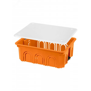 Распаячная коробка СП 120х92х45мм, крышка, пл. лапки, IP20, инд. штрихкод, SQ1403-1028