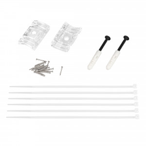 Держатель MAG-FLEX-BRACKET (CLEAR) 036249, Держатель для Светильник MAG-FLEX-TUBE-ELASTIC. Выдерживает вес максимум 10 кг. В комплекте 2 скобы, 6 хомутов, гвоздики. Цена за комплект.