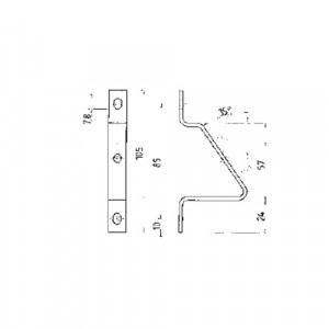 Угловой кронштейн 9018 H, Угловой кронштейн тип 9018 H, для DIN рейки, с крепежным материалом, металл