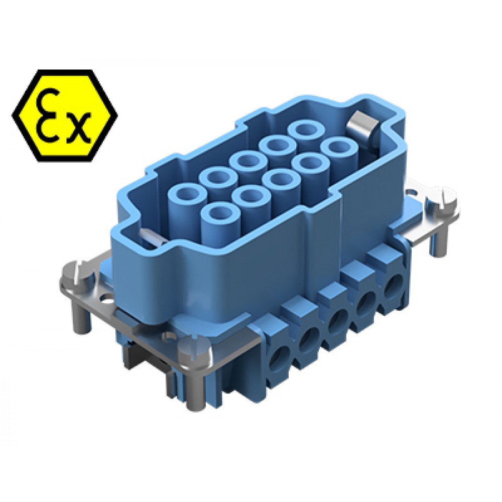Изображение товара Взрывозащищенная контактная вставка REVOS Ex Size 10 10 полюсов RЕ 90V 16A