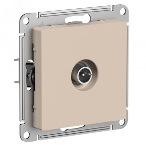 ATLASDESIGN TV РОЗЕТКА проходная 4DB, механизм, ПЕСОЧНЫЙ ATN001292