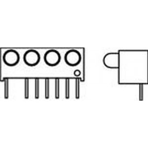 551-1307-004F, Светодиодные индикаторы для печатного монтажа GREEN DIFFUSED LOW CURRENT