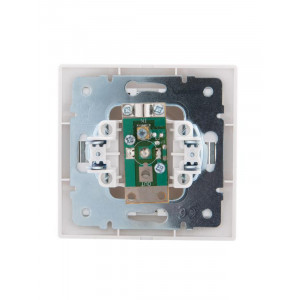 Розетка телевизионная оконечная TV СП Mira 16А IP20 с сер. вставкой бел. 701-0215-130