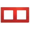 ETIKA Рамка 2 поста красная 672532