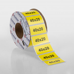 Маркировочная наклейка NPP-40х20-Y желтая (уп. 1400 шт.), 11640201, Маркировочная наклейка, для позиционного обозначения электрооборудования в шкафу и маркировки провода, размер 40х20 мм, цвет желтый, в упаковке 1400 наклеек