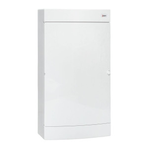 Щит распределительный навесной Unix белая дверь 4х18 модулей IP40 PROxima ux-4x18-nw