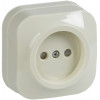 РСш20-2-ХК Розет. 1-ая без з/к с з/ш о/у 10А GLORY крем. ERH13-K33-10