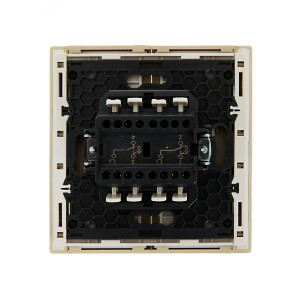 FORTE&PIANO Выключатель 2-клавишный проходной с индикацией 10А FP408 ваниль IEK FP-V22-1-10-1-K10