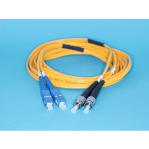 13-DHS1F08-1M/9/125 SC/PC-FC/PC 3.0MM, SC-FC патч-корд одномодовый, 1м (Duplex)