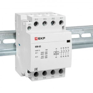Контактор модульный КМ 63А 4NC (3 мод.) PROxima km-3-63-04