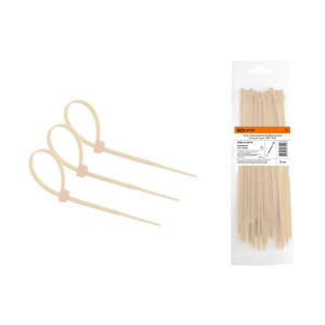 Хомут нейлоновый 4.8х400мм (сосна) (25 штук) серия "ЭКО" SQ0515-0374