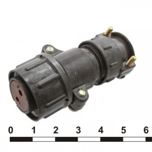 ШР20П2НШ6 РОЗЕТКА (SZC), Соединитель  цилиндрический низкочастотный