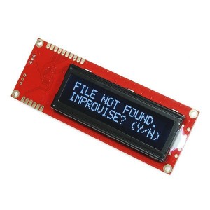 LCD-09395, Средства разработки визуального вывода Serial Enabled 16x2 LCD White - Black 5V