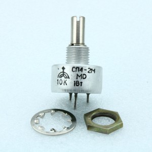 СП4-2Ма 1 А 2-20    10К, Резистор переменный подстроечный непроволочный 10кОм 1Вт