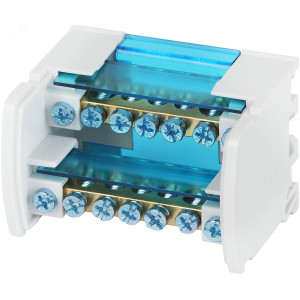 Шины на DIN-рейку в корпусе (кросс-модуль) ШНК 2х7 L+PEN NO-224-13 Б0043931