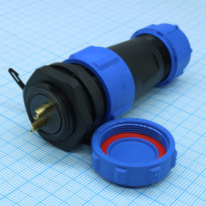 SZC21 2P-M-FB, Разъём герметичный SZC21 2P-M-FB, 2 контакта