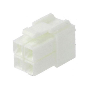 VLP-04V, Вилка; провод-провод/плата; "мама"; PIN: 4; без контактов; 6,2мм